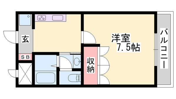 グランディール姫路の物件間取画像
